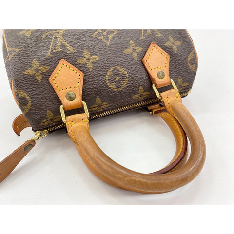 LOUIS VUITTON Mini speedy Handbag Brown WS32070