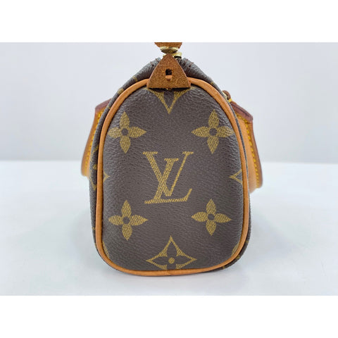LOUIS VUITTON Mini speedy Handbag Brown WS32070