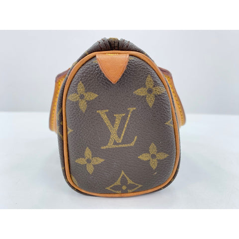 LOUIS VUITTON Mini speedy Handbag Brown WS32070