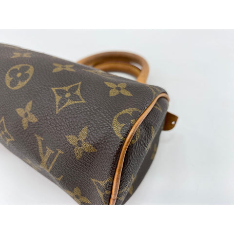 LOUIS VUITTON Mini speedy Handbag Brown WS32070