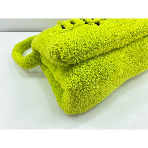 Terry cloth Shoulder Bag green WS32076