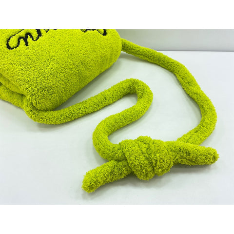 Terry cloth Shoulder Bag green WS32076