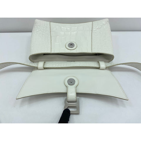 BALENCIAGA Downtown Shoulder Bag white WS32079