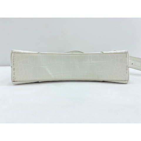BALENCIAGA Downtown Shoulder Bag white WS32079