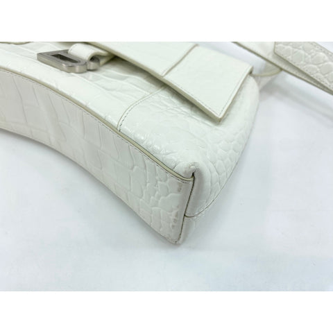 BALENCIAGA Downtown Shoulder Bag white WS32079