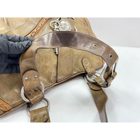 Christian Dior Gaucho Handbag khaki WS32082