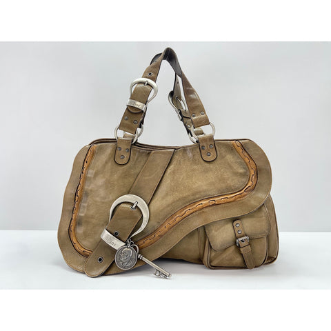 Christian Dior Gaucho Handbag khaki WS32082
