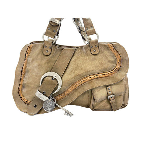 Christian Dior Gaucho Handbag khaki WS32082