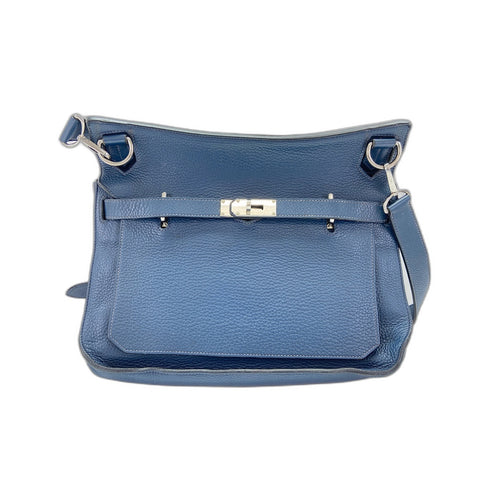 HERMES Gypsy Thier 34 Shoulder Bag Navy WS32083