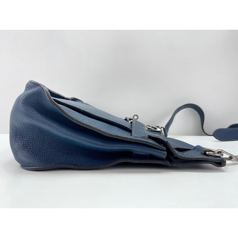 HERMES Gypsy Thier 34 Shoulder Bag Navy WS32083