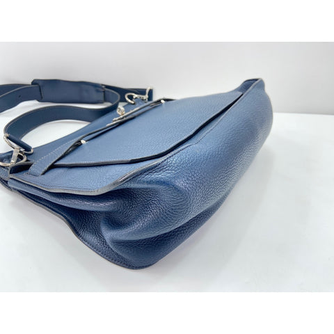 HERMES Gypsy Thier 34 Shoulder Bag Navy WS32083