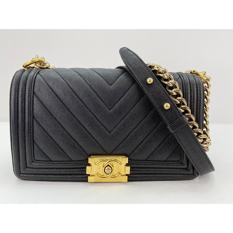 CHANEL Boy Chanel M Shoulder Bag black WS32085