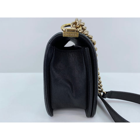 CHANEL Boy Chanel M Shoulder Bag black WS32085