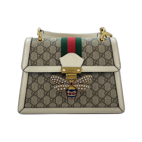 GUCCI 2WAY Queen Margaret Handbag beige WS32087