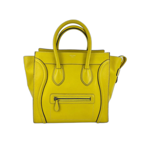 CELINE Luggage phantom Handbag yellow WS32090