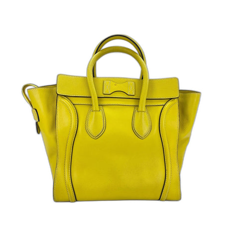CELINE Luggage phantom Handbag yellow WS32090