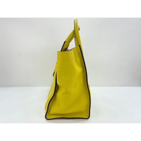 CELINE Luggage phantom Handbag yellow WS32090
