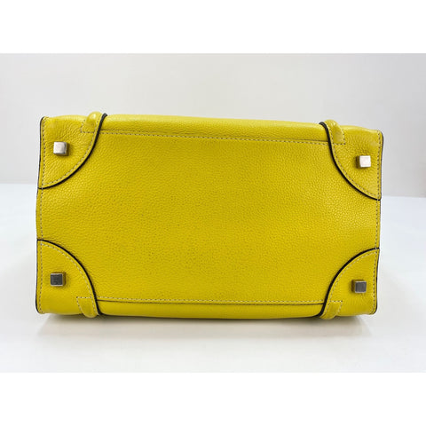 CELINE Luggage phantom Handbag yellow WS32090