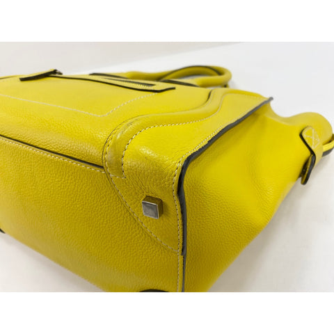 CELINE Luggage phantom Handbag yellow WS32090