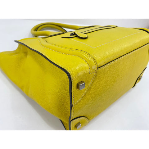 CELINE Luggage phantom Handbag yellow WS32090