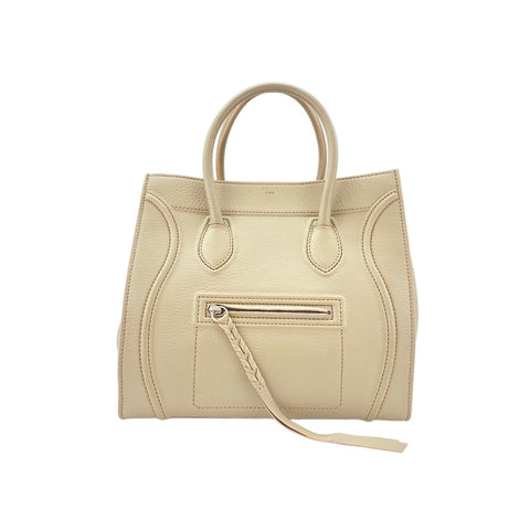 CELINE Luggage nano shopper Handbag beige WS32091
