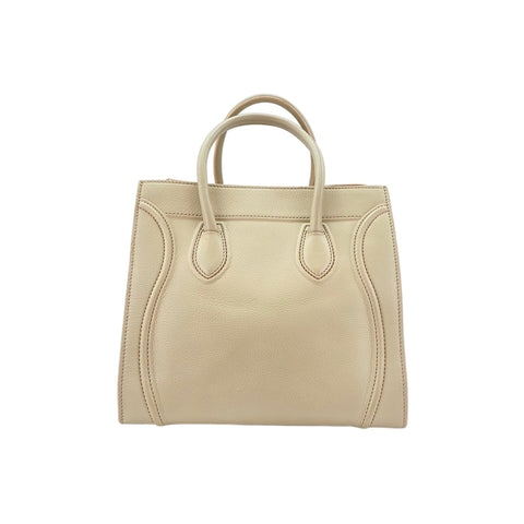 CELINE Luggage nano shopper Handbag beige WS32091