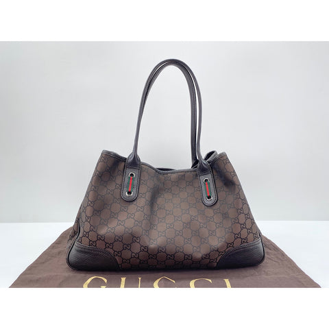 GUCCI Sherry Tote Bag Brown WS32092