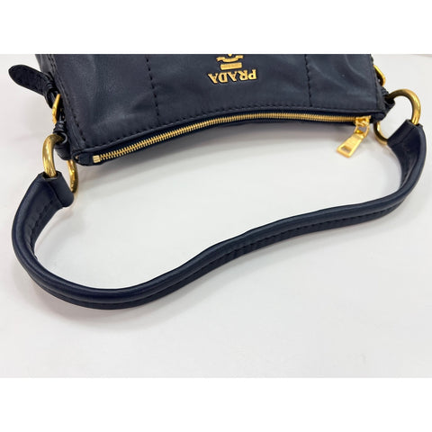 PRADA Shoulder Bag Navy WS32094