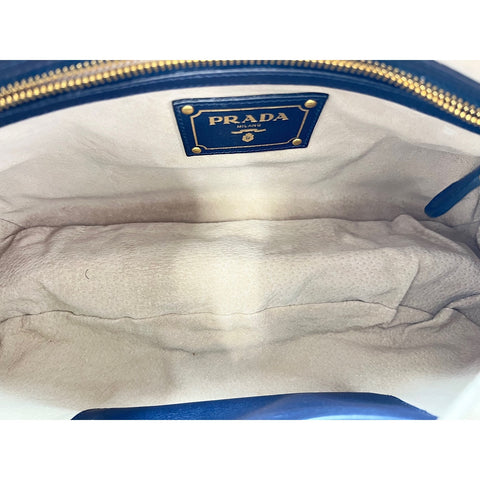 PRADA Shoulder Bag Navy WS32094