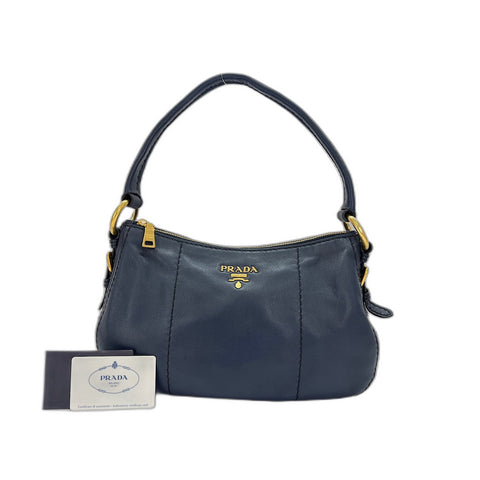 PRADA Shoulder Bag Navy WS32094