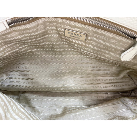 PRADA Shoulder Bag white WS32095