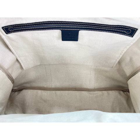 GUCCI 2WAY Handbag Navy WS32098