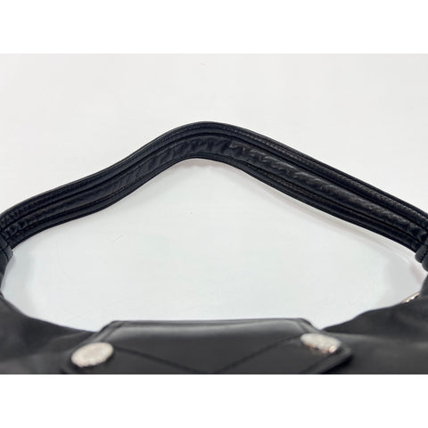 CELINE leather Shoulder Bag black WS32099
