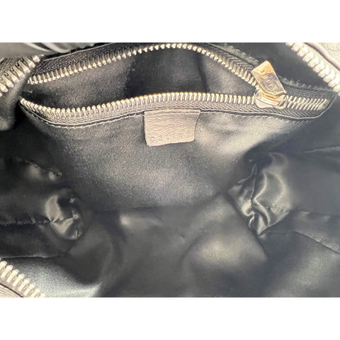 CELINE leather Shoulder Bag black WS32099