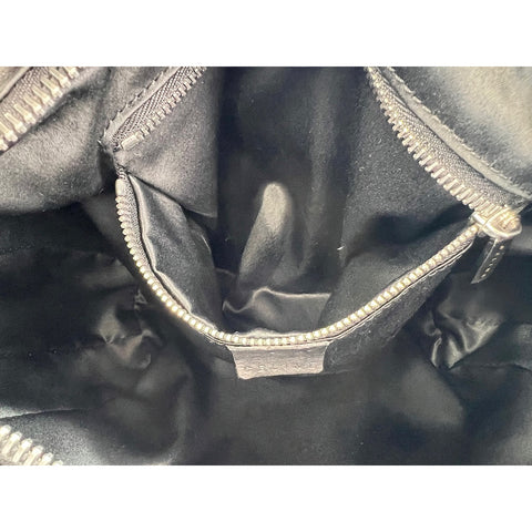 CELINE leather Shoulder Bag black WS32099