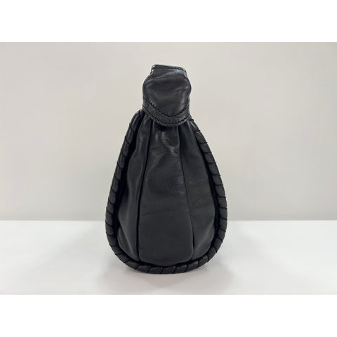 CELINE leather Shoulder Bag black WS32099