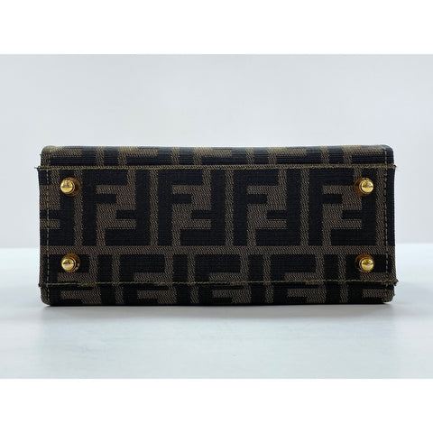 FENDI 2WAY Handbag Brown WS32100