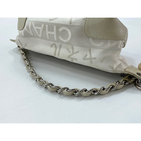 CHANEL Nylon New Travel Line Shoulder Bag white WS32101