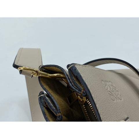 LOEWE Leather 2-Way Gate Handbag beige WS32102