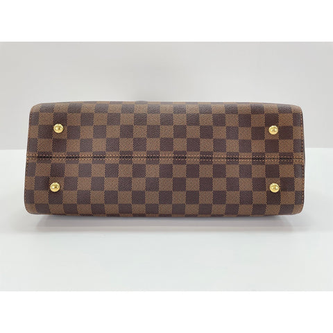 LOUIS VUITTON Damier 2-Way Kensington Bowling Handbag Brown WS32103