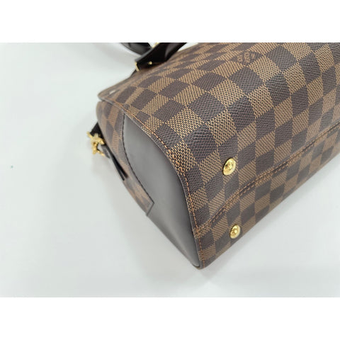 LOUIS VUITTON Damier 2-Way Kensington Bowling Handbag Brown WS32103