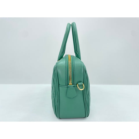 Miu Miu 2WAY Matelassé Arcadi Handbag green WS32105