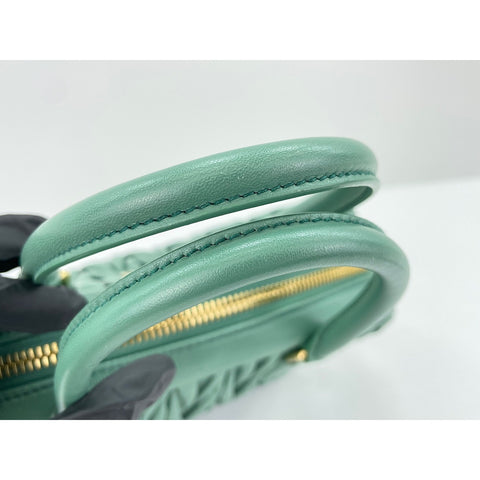 Miu Miu 2WAY Matelassé Arcadi Handbag green WS32105