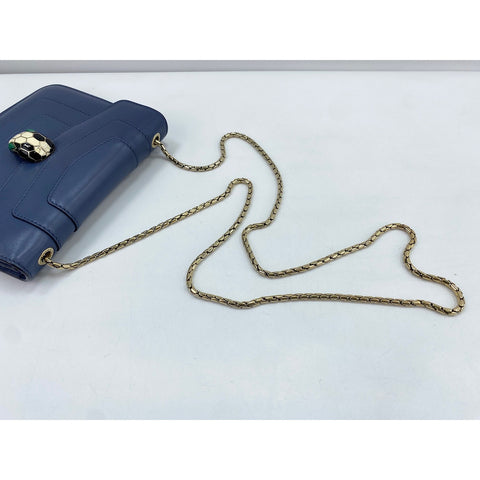BVLGARI Serpenti Forever Shoulder Bag blue WS32106