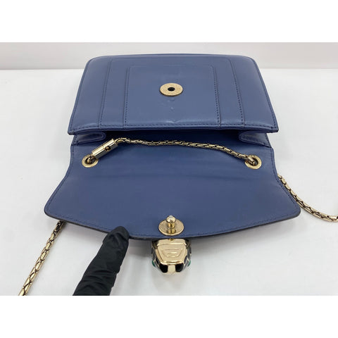 BVLGARI Serpenti Forever Shoulder Bag blue WS32106