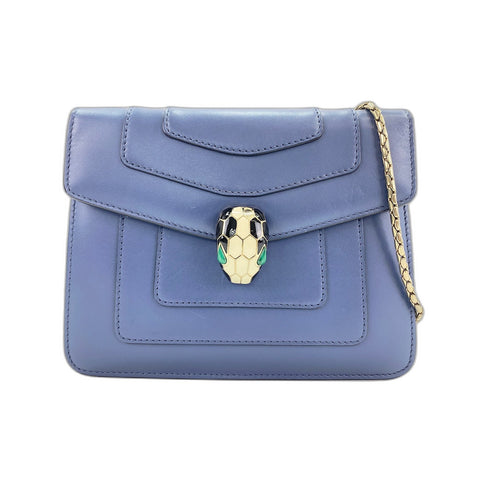 BVLGARI Serpenti Forever Shoulder Bag blue WS32106