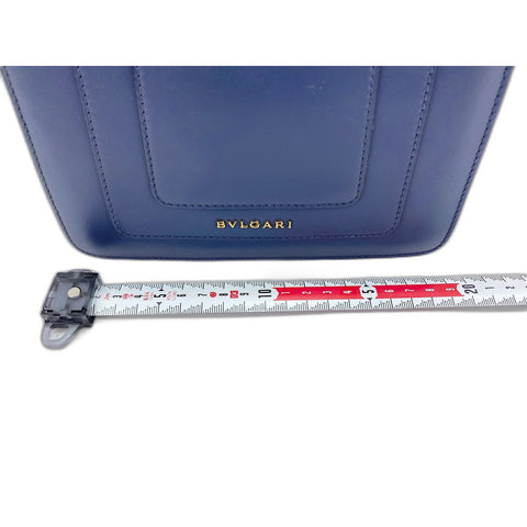 BVLGARI Leather Serpenti Forever Shoulder Bag blue WS32106