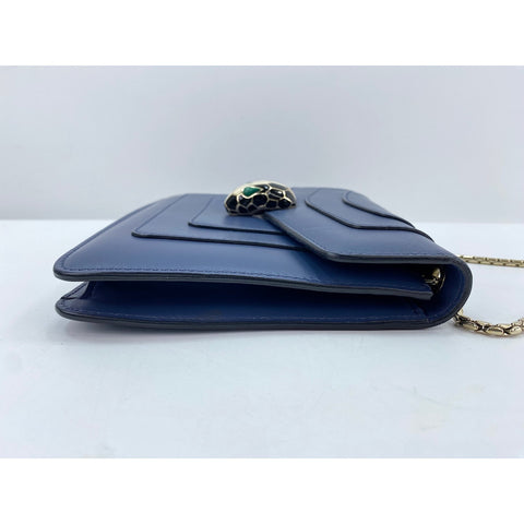 BVLGARI Serpenti Forever Shoulder Bag blue WS32106