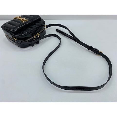 YVES SAINT LAURENT Enamel Vicky Shoulder Bag black WS32107