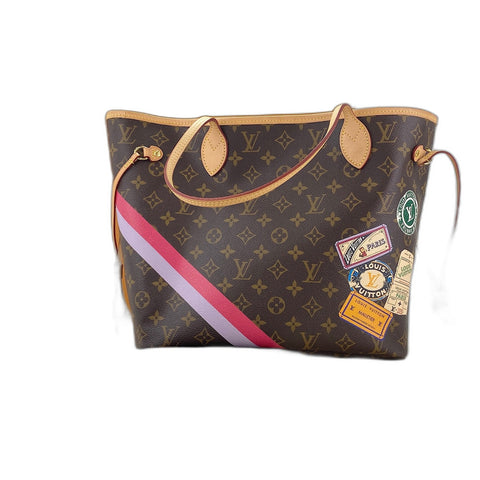 LOUIS VUITTON SP Order Neverfull MM Tote Bag Brown WS32109